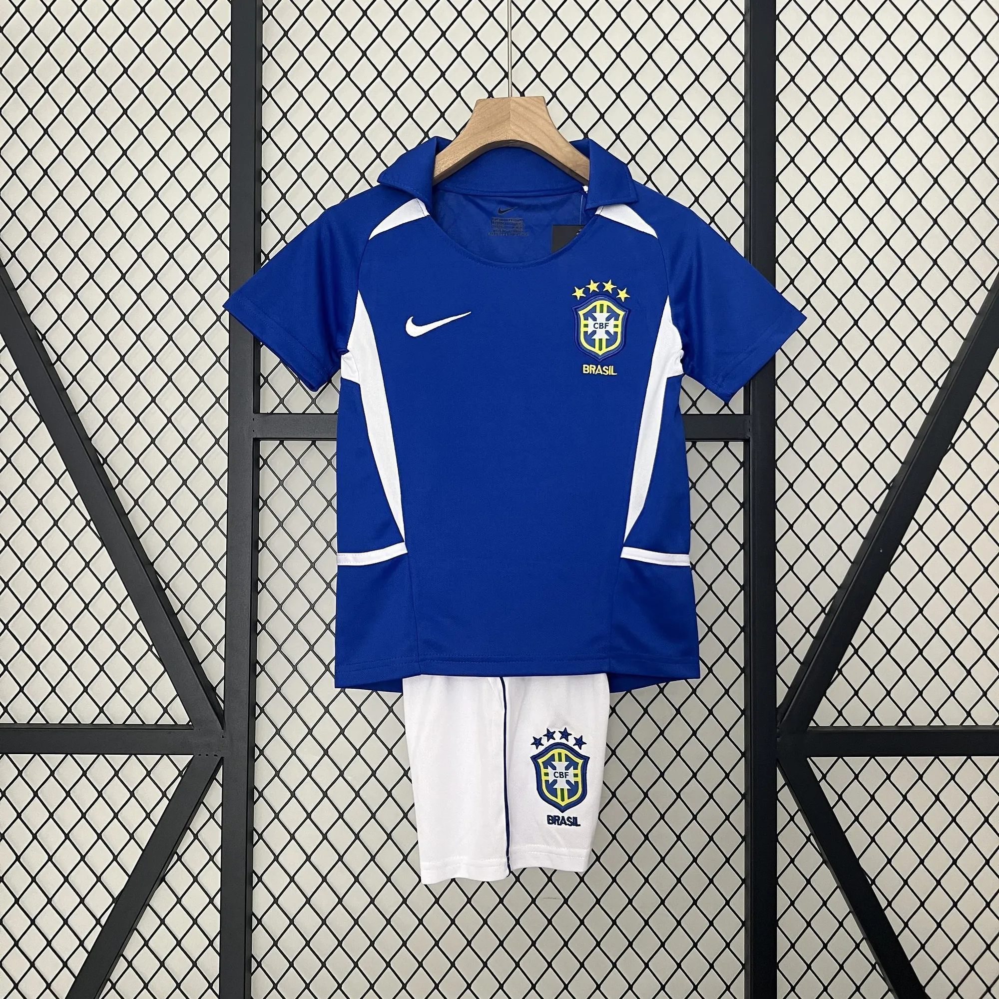 2002 Brazil Away Retro Kid Kits Youth Apparels AAAAJersey Wholesale Yupoo 8