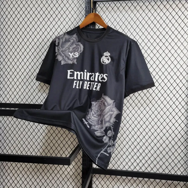 24-25 Real Madrid Y3 Black Kit Jersey Supplier Yupoo 1
