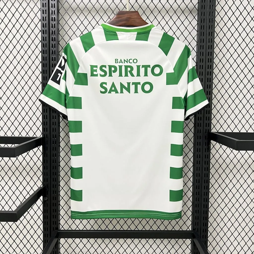 03-04 Sporting Lisbon Home Retro Kit Vintage Shirt AAAAJersey Supplier Yupoo 5