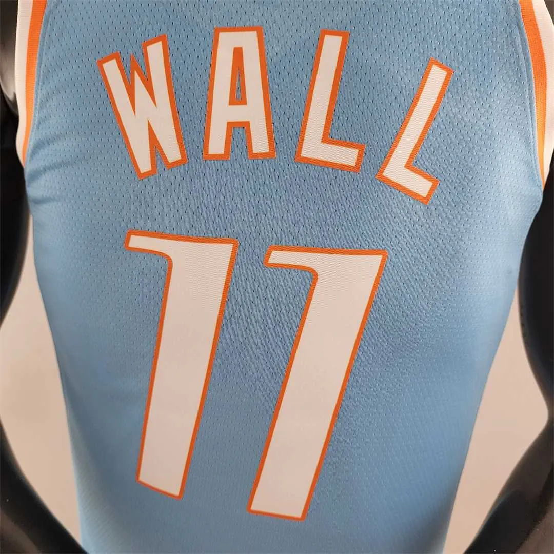 2022 WALL#11 Los Angeles Clippers City Edition NBA Jersey Blue 1