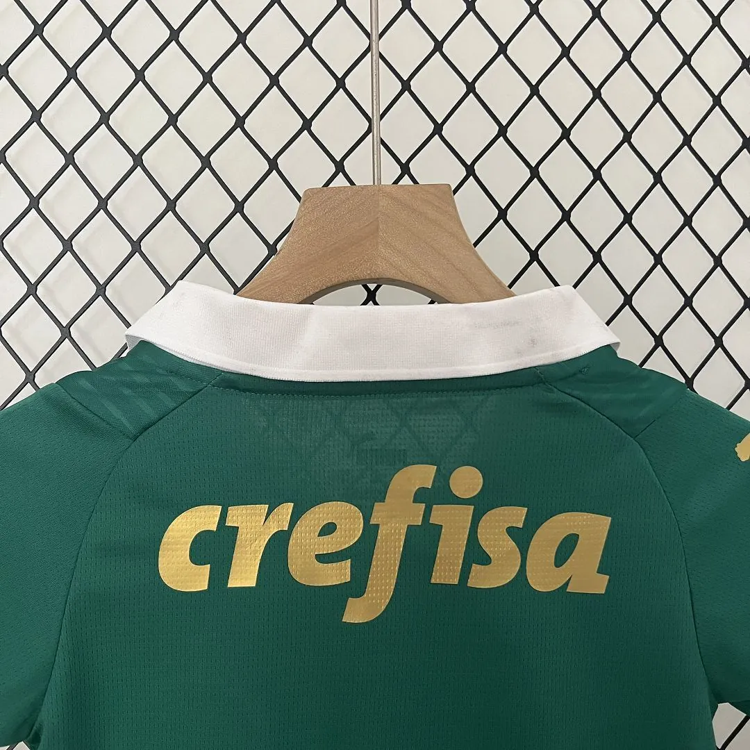 24-25 Palmeiras Home Kid Kits Children Sets Jersey Supplier Yupoo 4