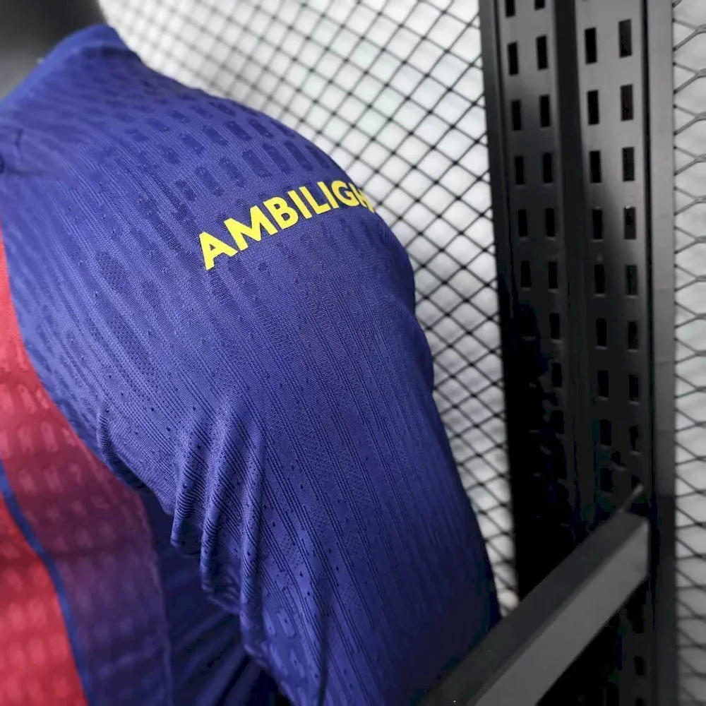 25-26 Barcelona Home Long Sleeves Kit Player Version Shirt AAAAJersey Supply Yupoo 5