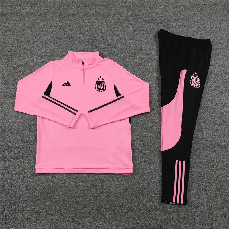 2023 Argentina Long Sleeve Kits Pink Training Suits Cheap Jerseys Yupoo 3