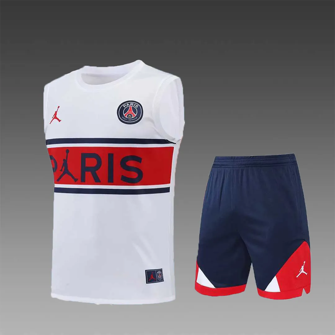 22-23 PSG vest training kit kit white grey stripe 16