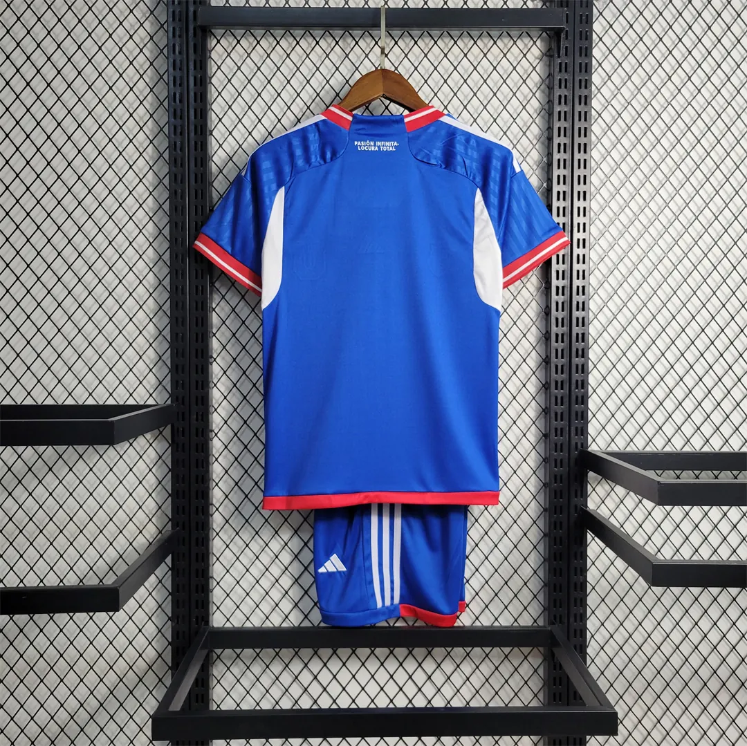 23-24 University of Chile home kids kit 12