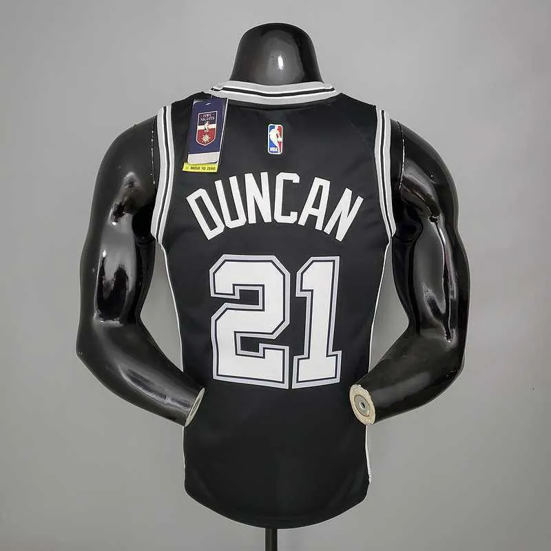 DUNCAN#21 Spurs Black 2