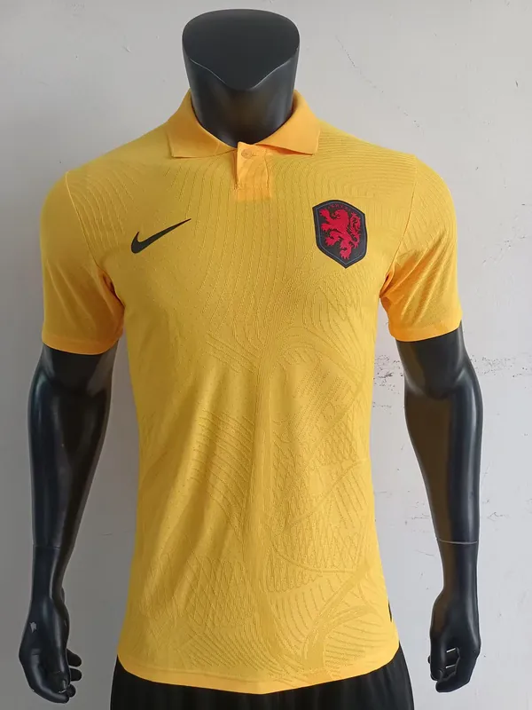 2025 Netherlands Yellow Polo Kit Player Version Soccer AAAAJersey Yupoo 6