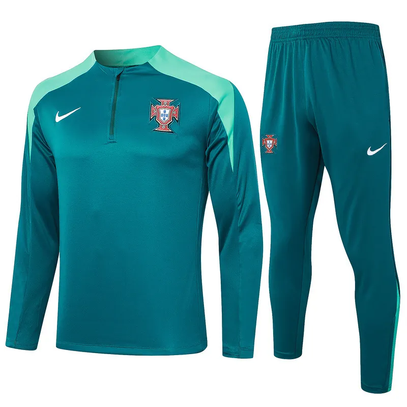 2024 Portugal Long Sleeve Training Suit Football Shirts 3