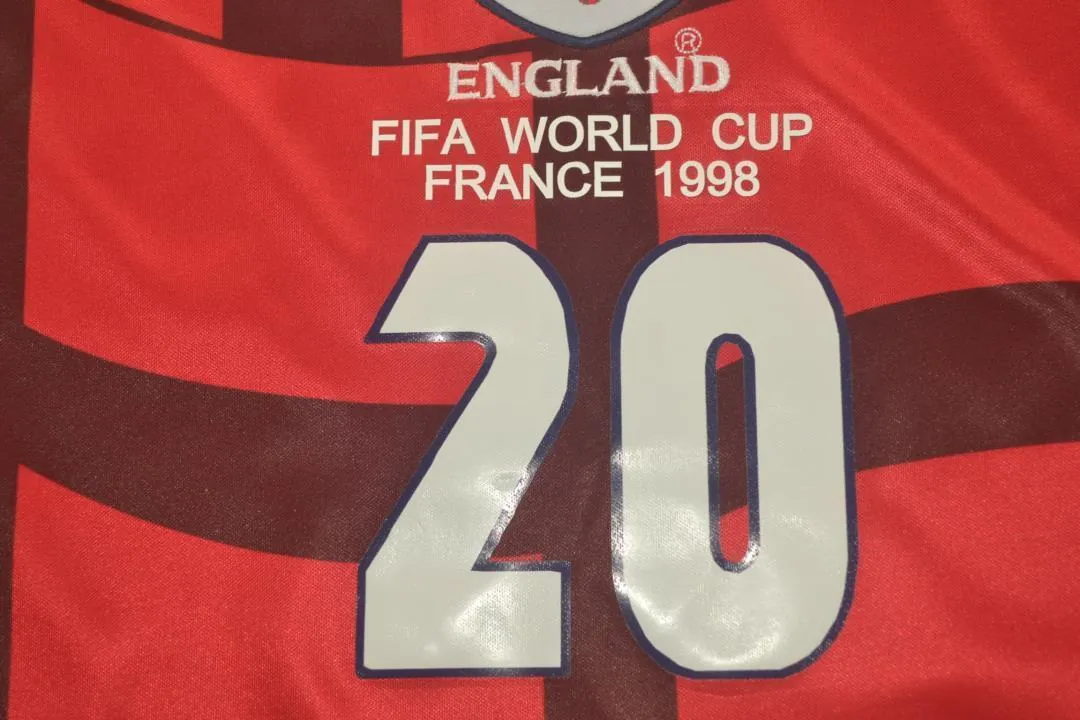 1998 England away red 5
