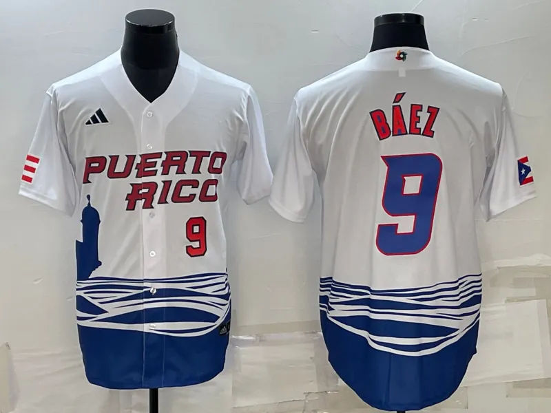 White Puerto Rico 2023 World Cup Baseball Jerseys 29