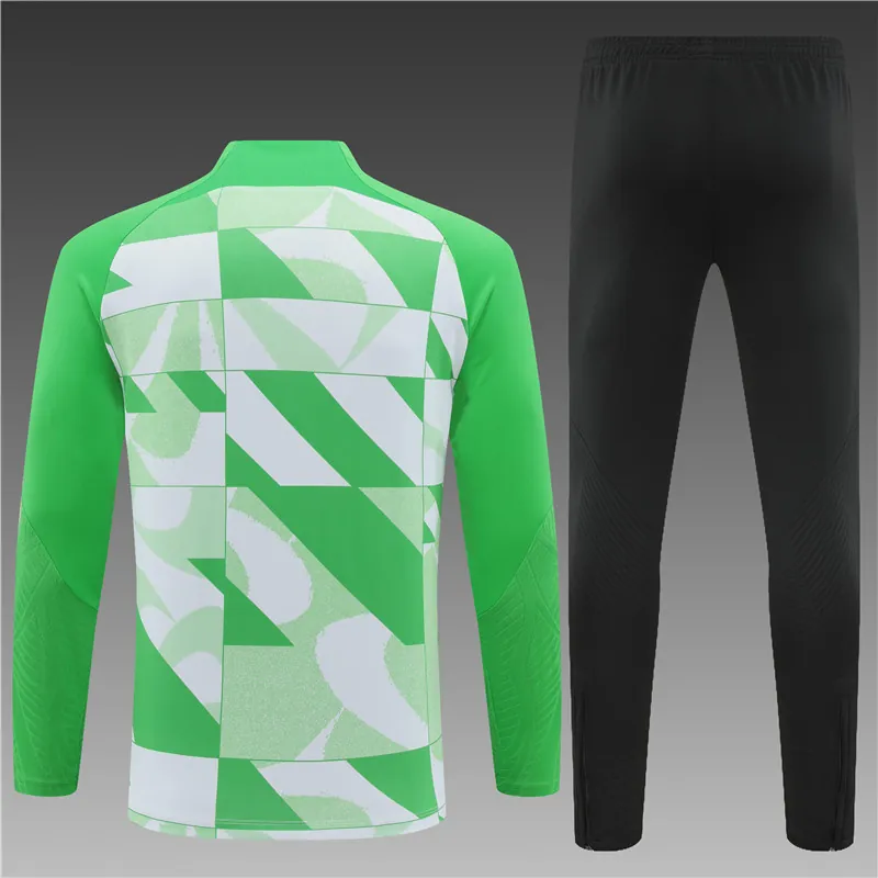 23-24 Atletico Madrid Long Sleeve Green Zipper Training Suits Jersey Supplier Yupoo 3