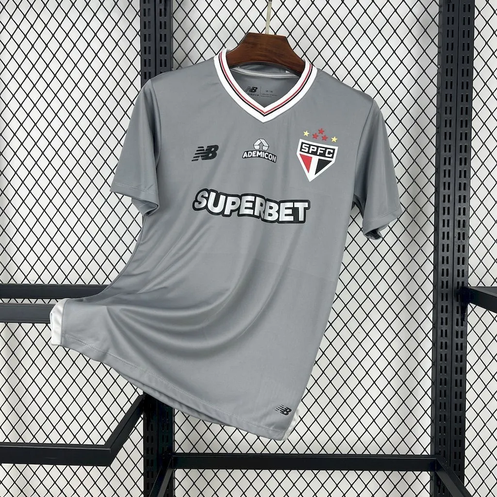 25-26 Sao Paulo Grey Day Kit Soccer T-Shirt AAAAJersey Supply Yupoo 6