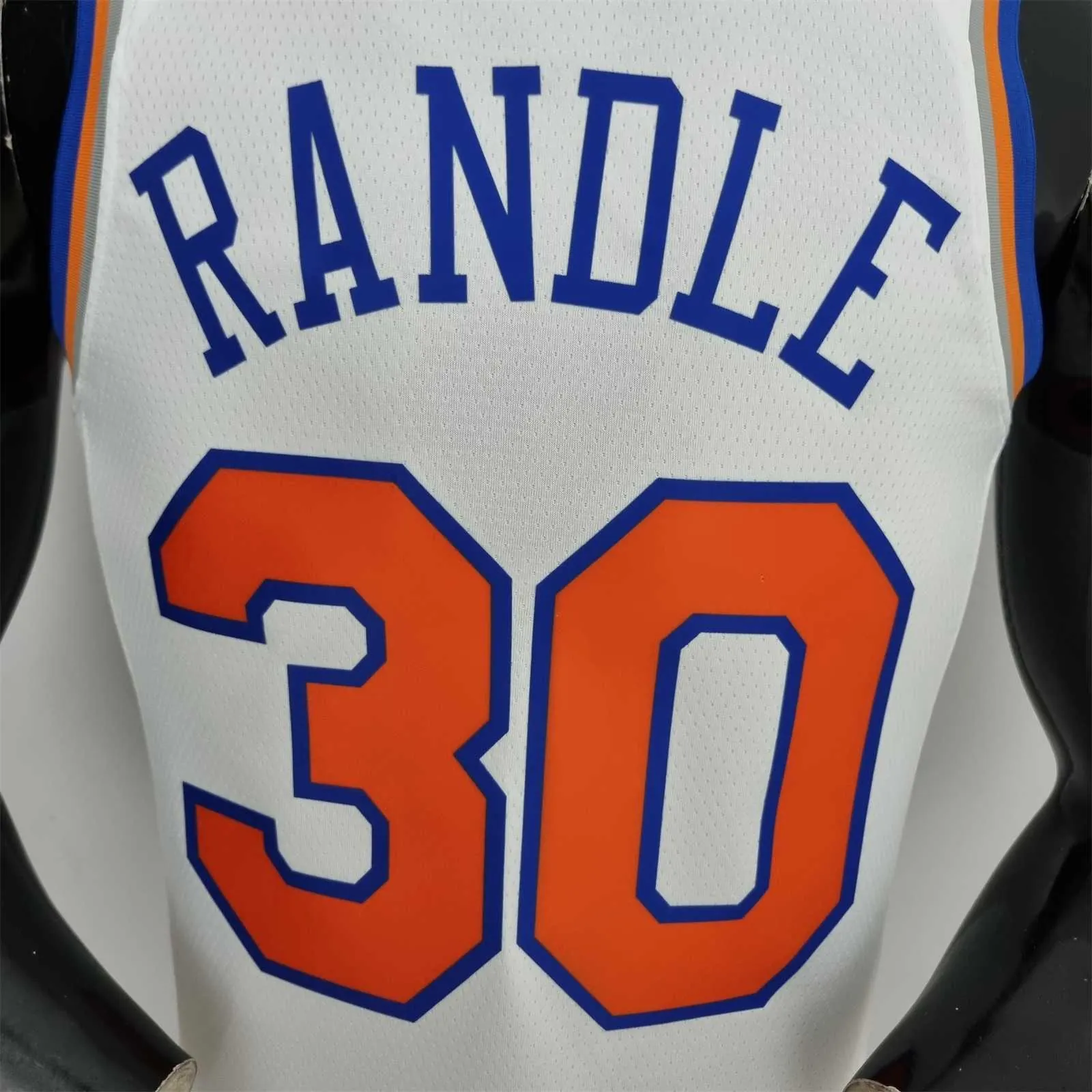 75th Anniversary Randle #30 New York Knicks White NBA Jersey 6