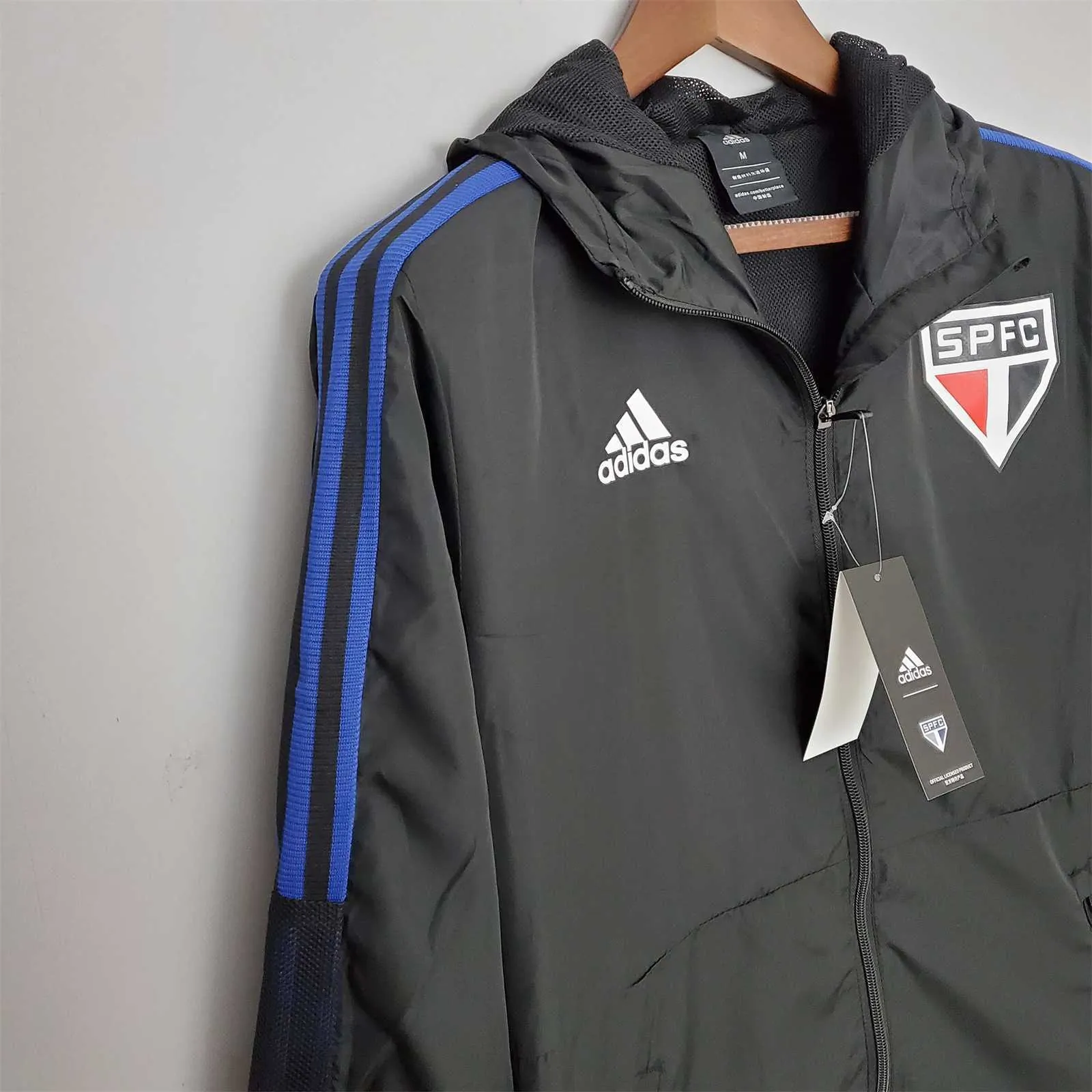 22-23 Sao Paulo black windbreaker 3