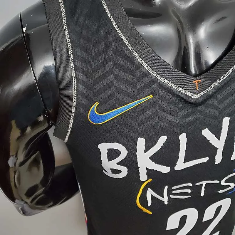 New Brooklyn Nets LEVERT#22 City Edition Black 2