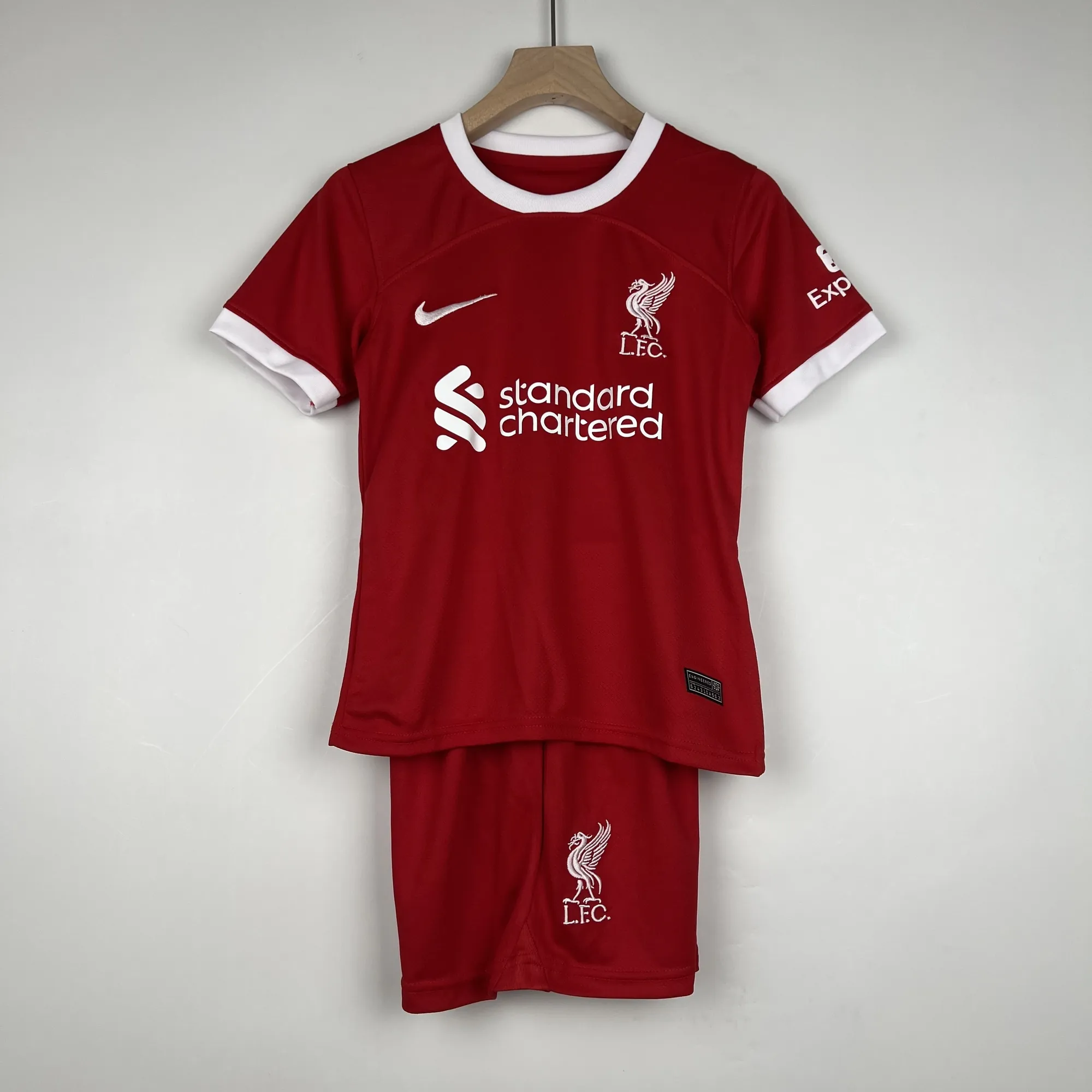 23-24 Kids Liverpool Home Size:16-28 Football Jersey Yupoo 2