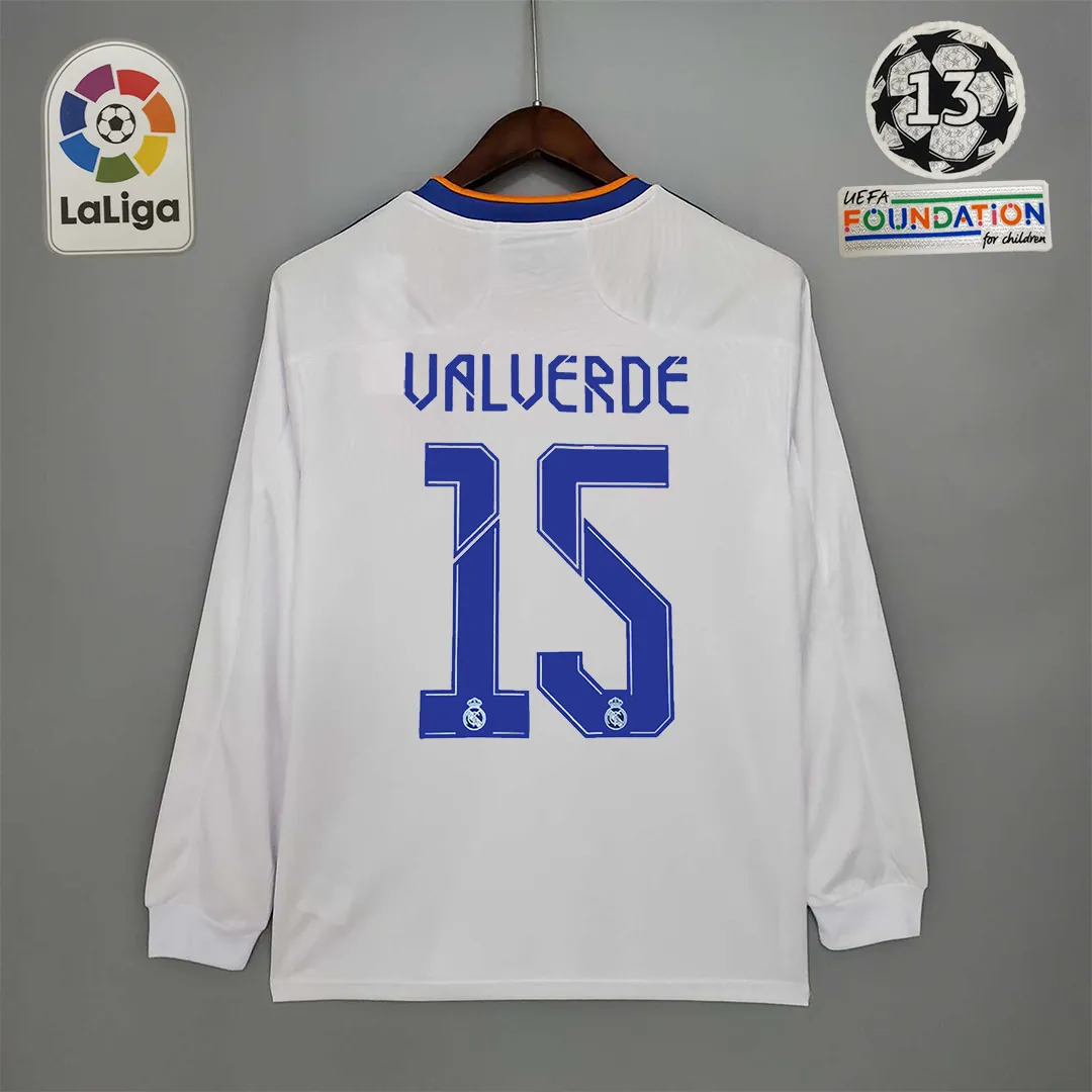 21-22 Real Madrid home long sleeve 2
