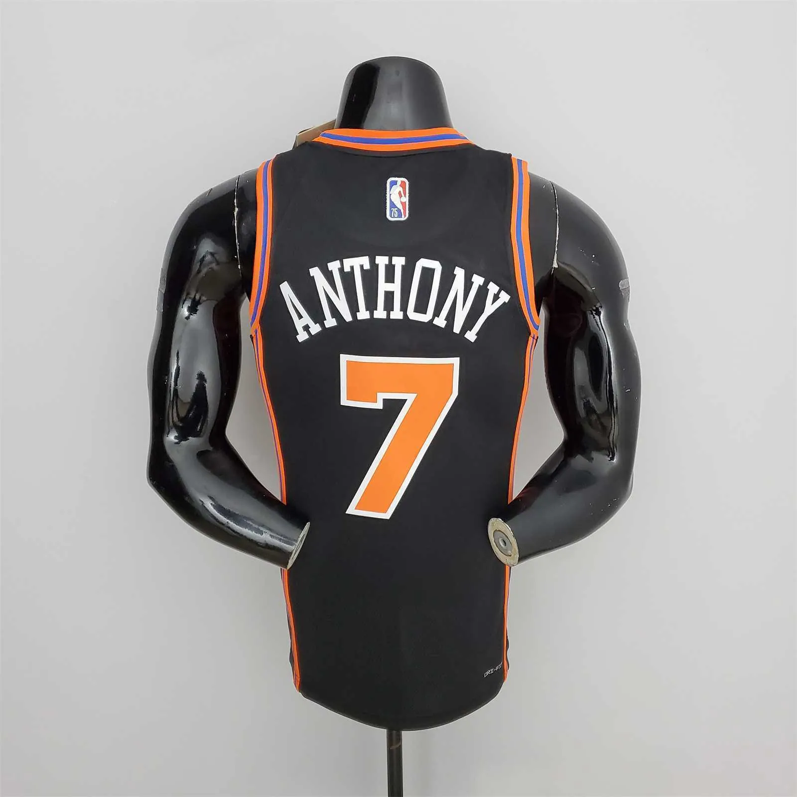 2022 Season Anthony#7 Knicks Urban Edition Black NBA Jersey 4