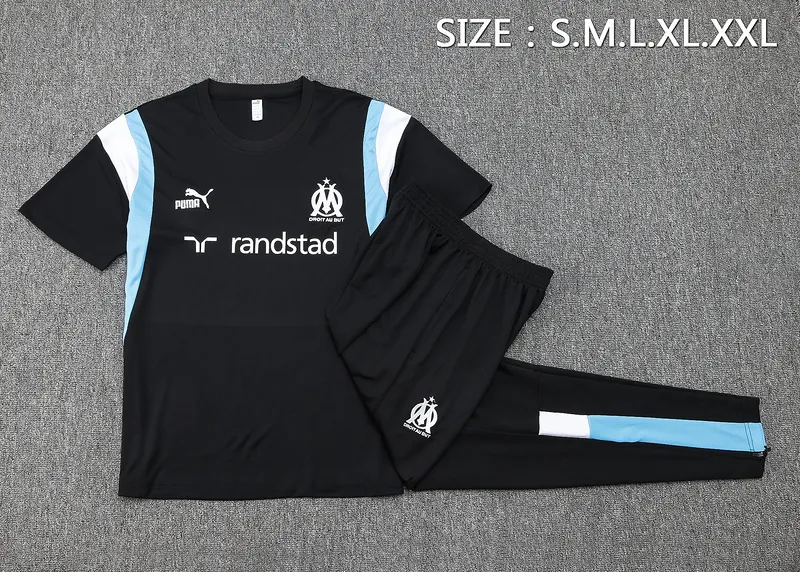 23-24 Marseille Short Sleeve Tracksuit Yupoo 1