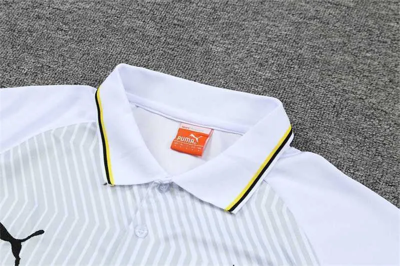 Polo Dortmund grey and white stripes 15