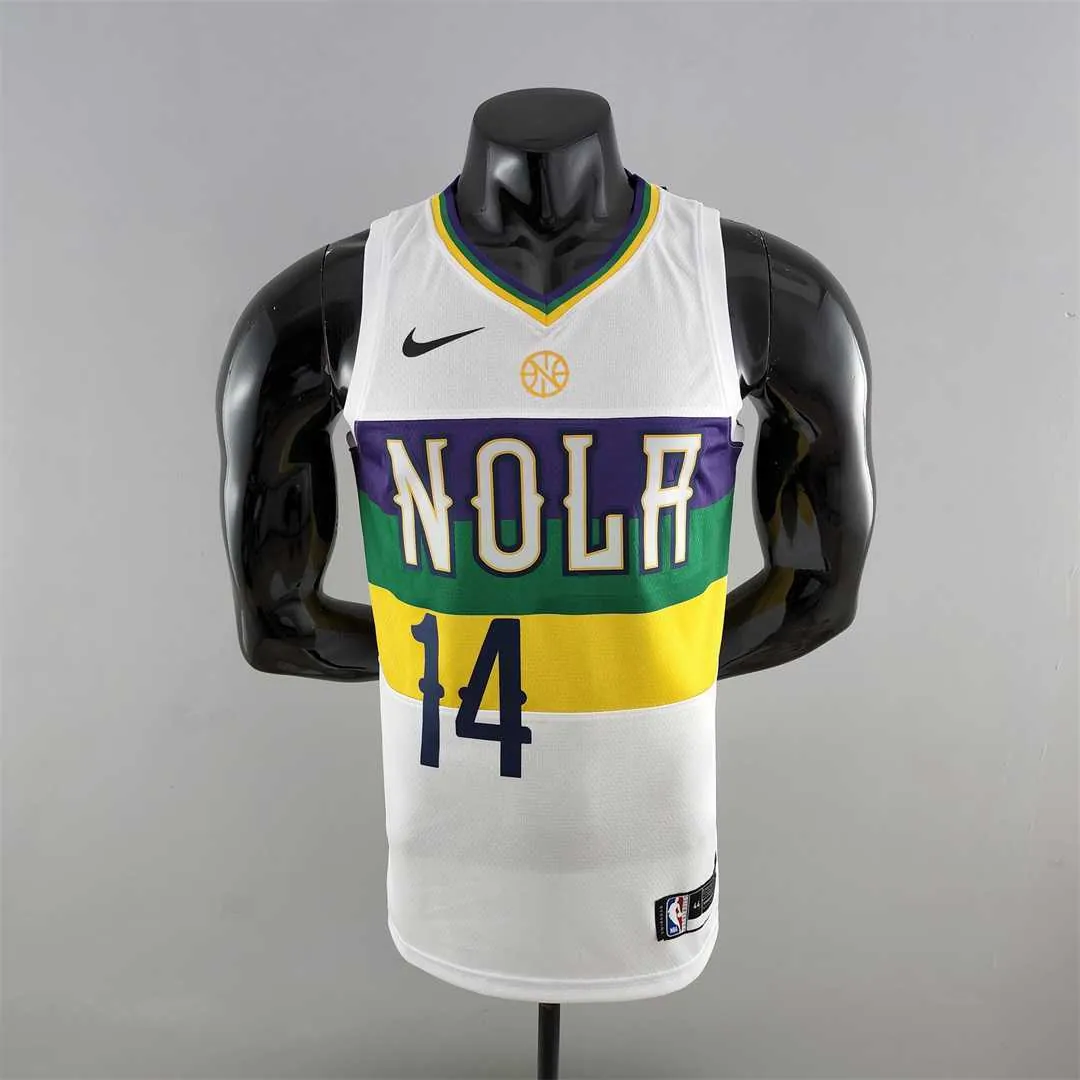 2018 New Orleans Pelicans INGRAM #14 Urban Edition White NBA Jersey 9