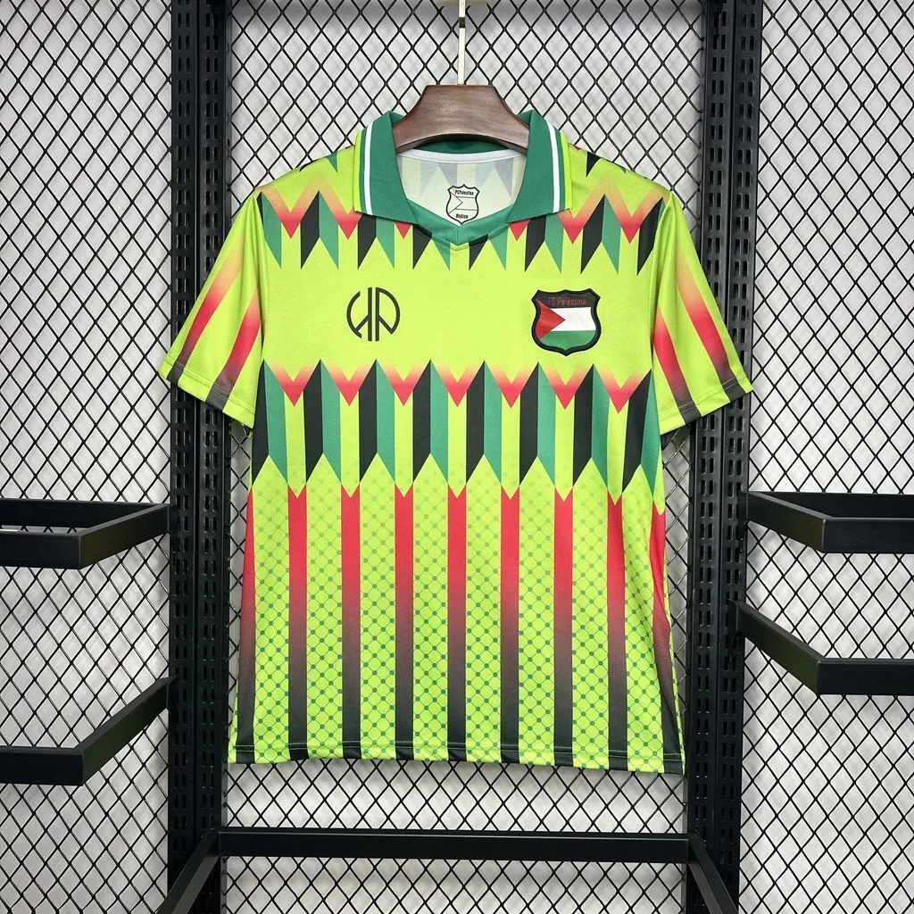2024 CD Palestina x Hypepeace Green Kit Soccer Uniforms Football AAAAJersey Yupoo 6