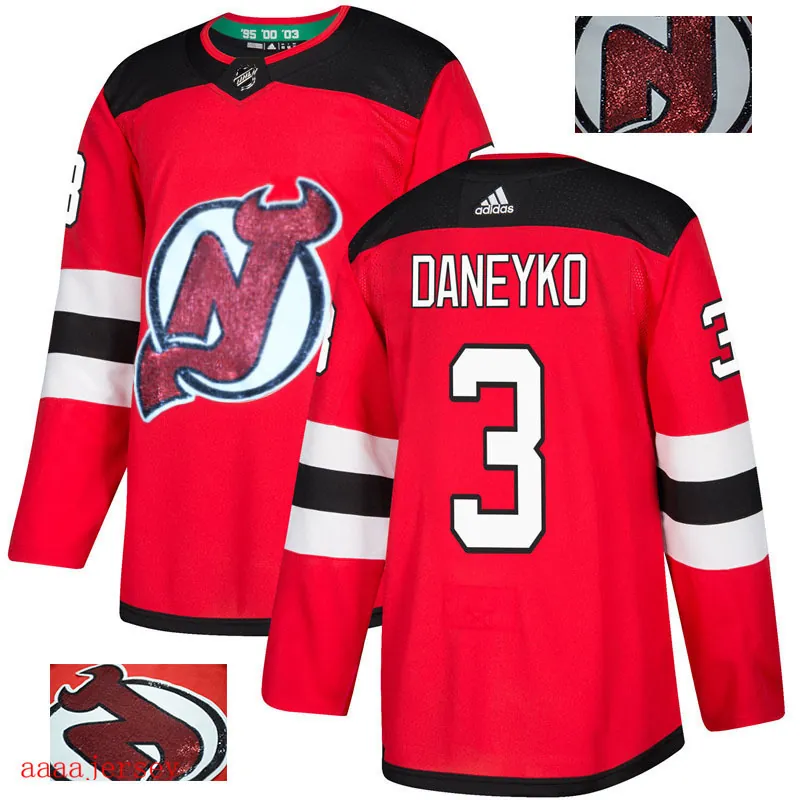 2018 New Jersey Devils Ice Hockey jersey M-3XL 新泽西魔鬼队时尚亮片款冰球服 9