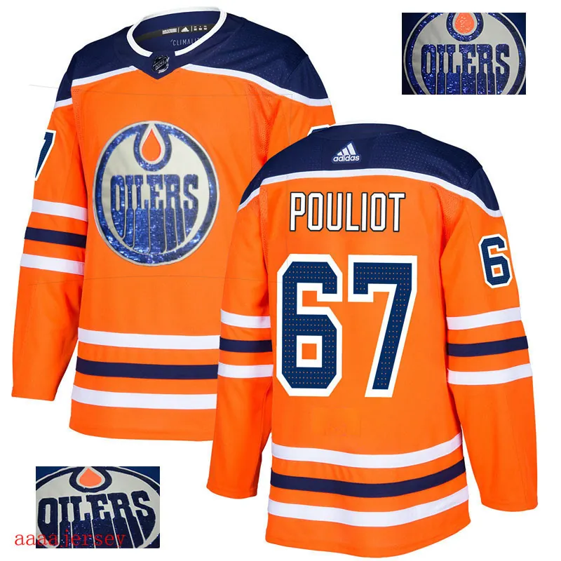 2018 Edmonton Oilers ice hockey jersey M-3XL 埃德蒙顿油人队时尚亮片款冰球服 5