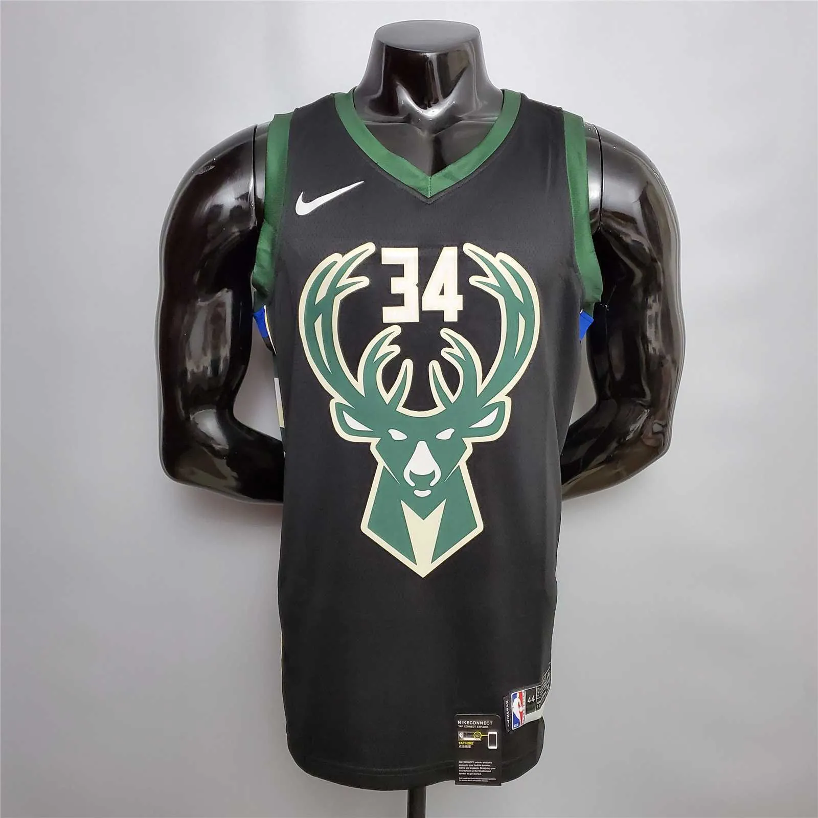 Antetokounmpo#34 Bucks Black 9