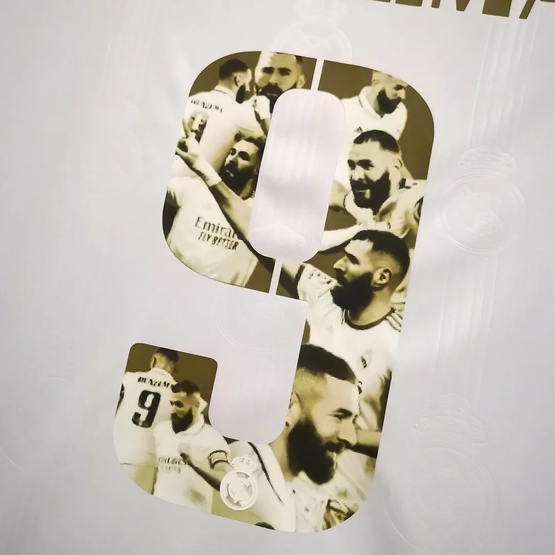 22-23 Real Madrid 9#BENZEMA Golden commemorative number 5