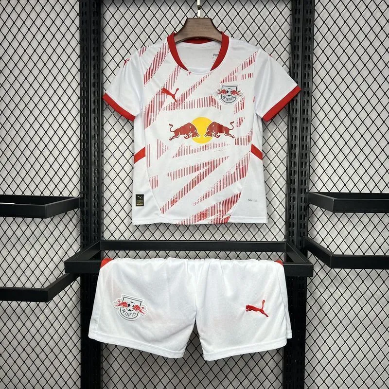 24-25 RB Leipzig Home Kid Kits Youth Apparels Football AAAAJersey Yupoo 2