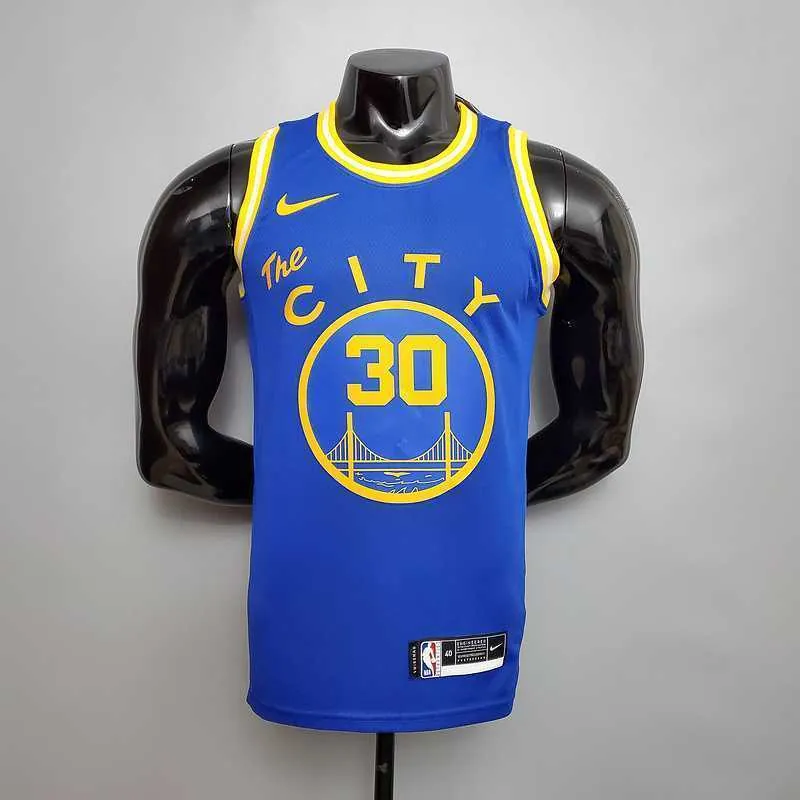 Tram version CURRY#30 Golden State Warriors blue 8