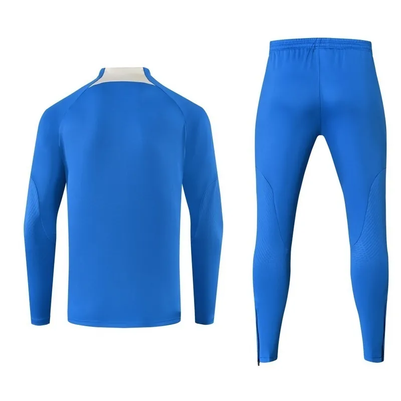 23-24 Club America Long Sleeve Blue Kits Training Suit Soccer Jerseys Yupoo 1
