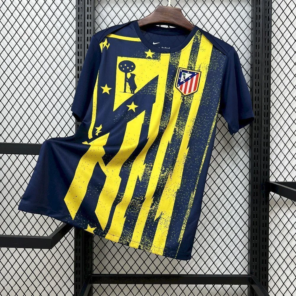 25-26 Atletico Madrid Pre-Match Shirt Football Uniform AAAAJersey Supply Yupoo 6