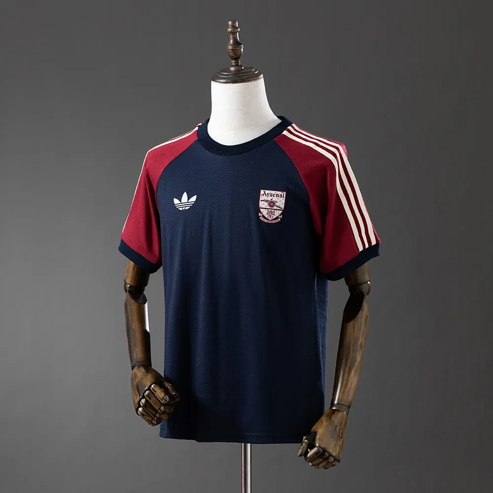 25-26 Arsenal Adidas Adicolor Classics Navy Cotton T-Shirt 2