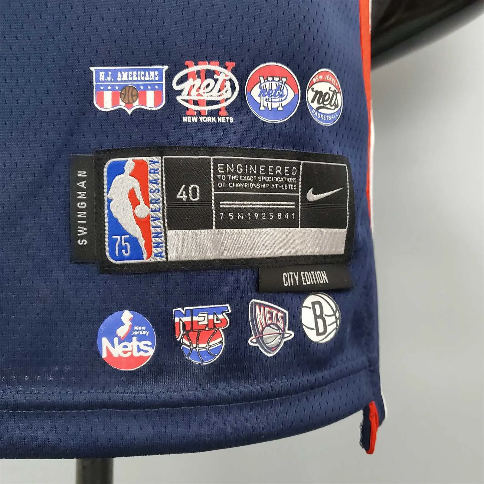 2022 75th Anniversary Irving #11 Nets City Edition Royal Blue 8