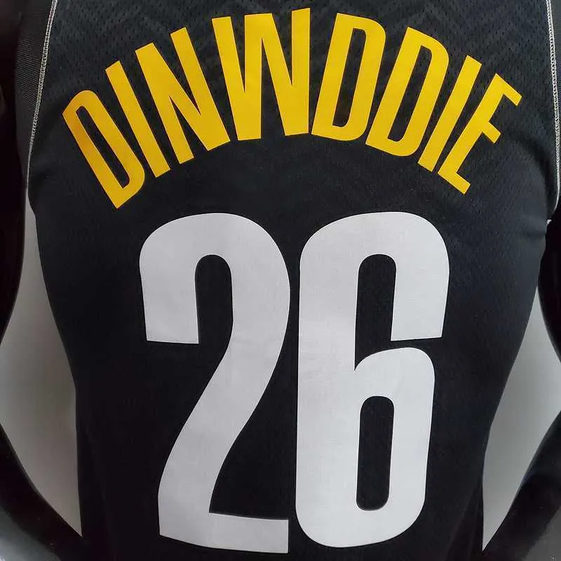 New Brooklyn Nets DINWDDIE#26 City Edition Black 2