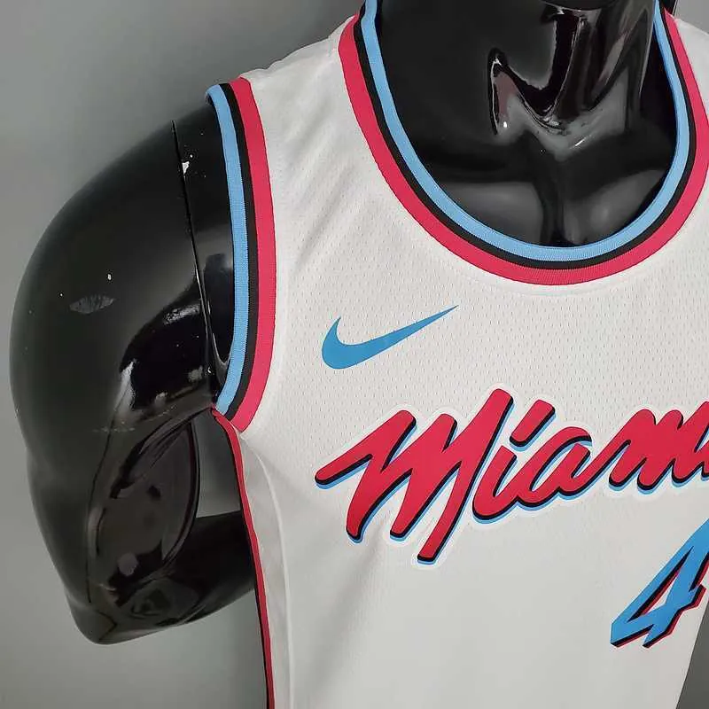 OLADIPO#4 Miami Heat V-neck White 7