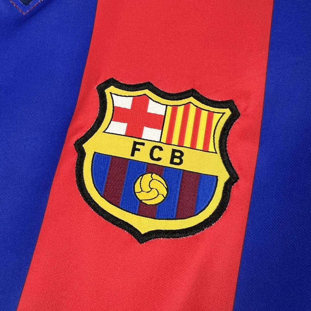 03-04 Barcelona Home Mens Retro Kit Vintage Football T-Shirt AAAAJersey Supply Yupoo 7 5