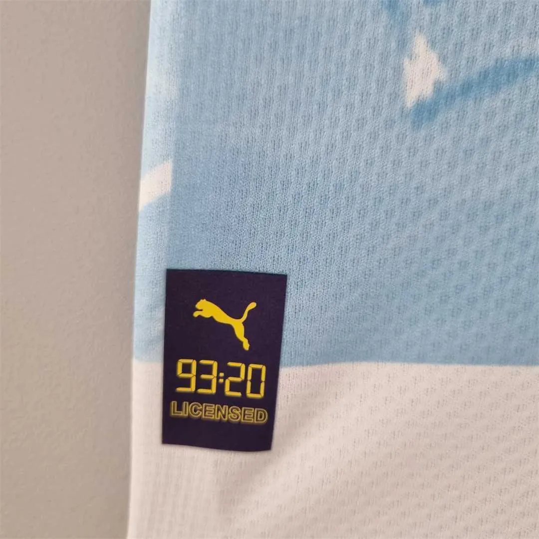 22-23 Manchester City commemorative white blue 1