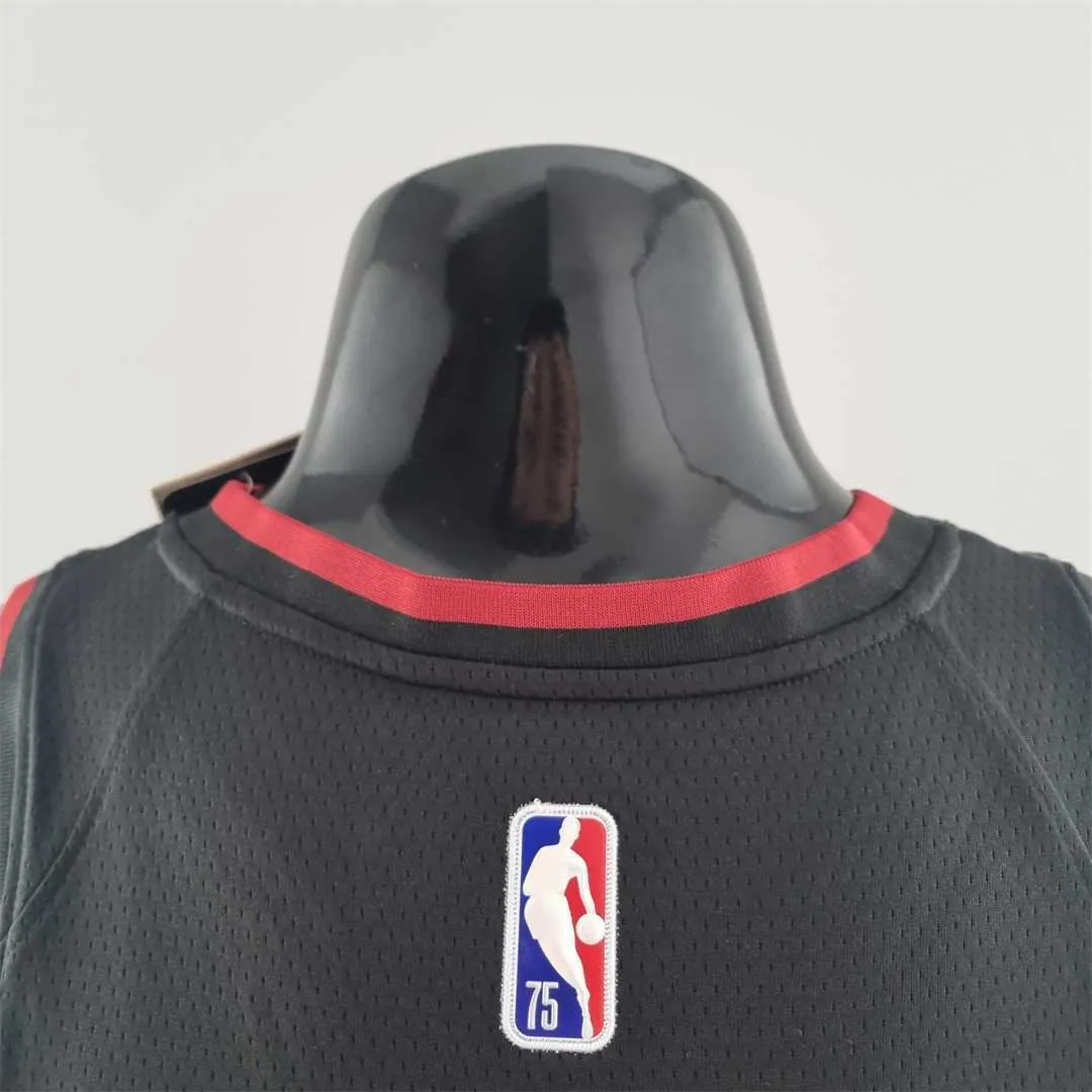 75th Anniversary Miami Heat OLADIPO#4 black NBA Jersey 6
