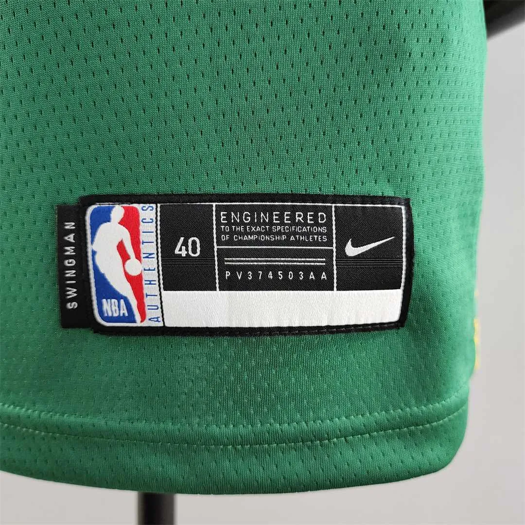Boston Celtics Tatum #0 Green Gold NBA Jersey 6