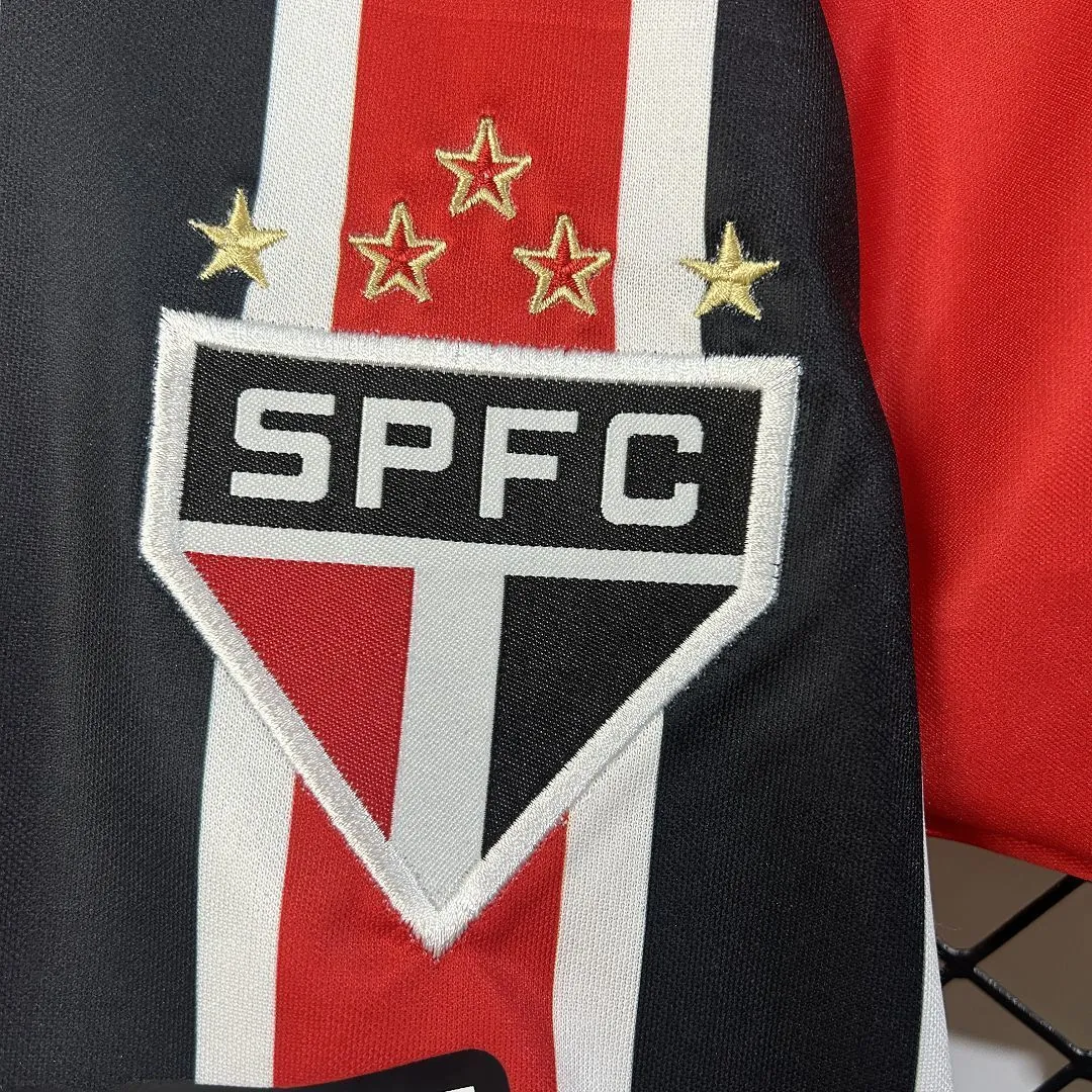 25-26 Sao Paulo Away Kid Kits Youth Apparels Soccer AAAAJersey Yupoo 5