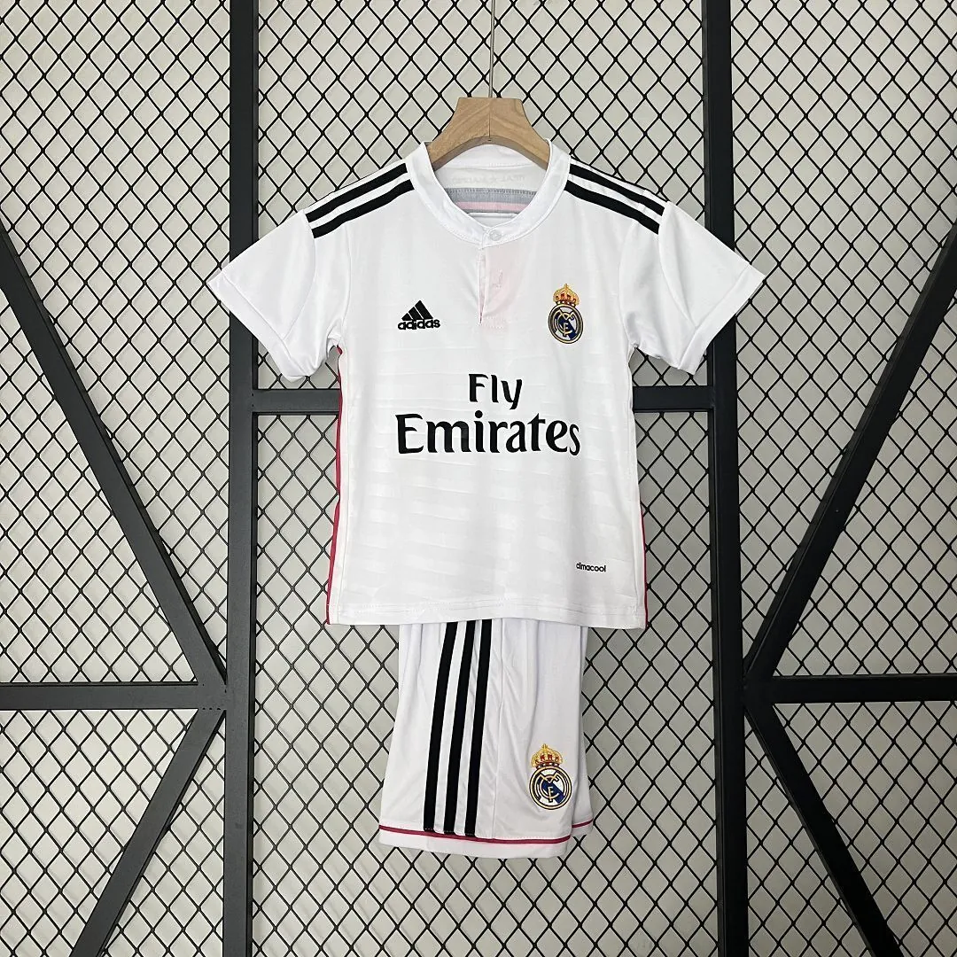 14-15 Real Madrid Kids Retro Home Kit Cheap Jerseys Yupoo 14