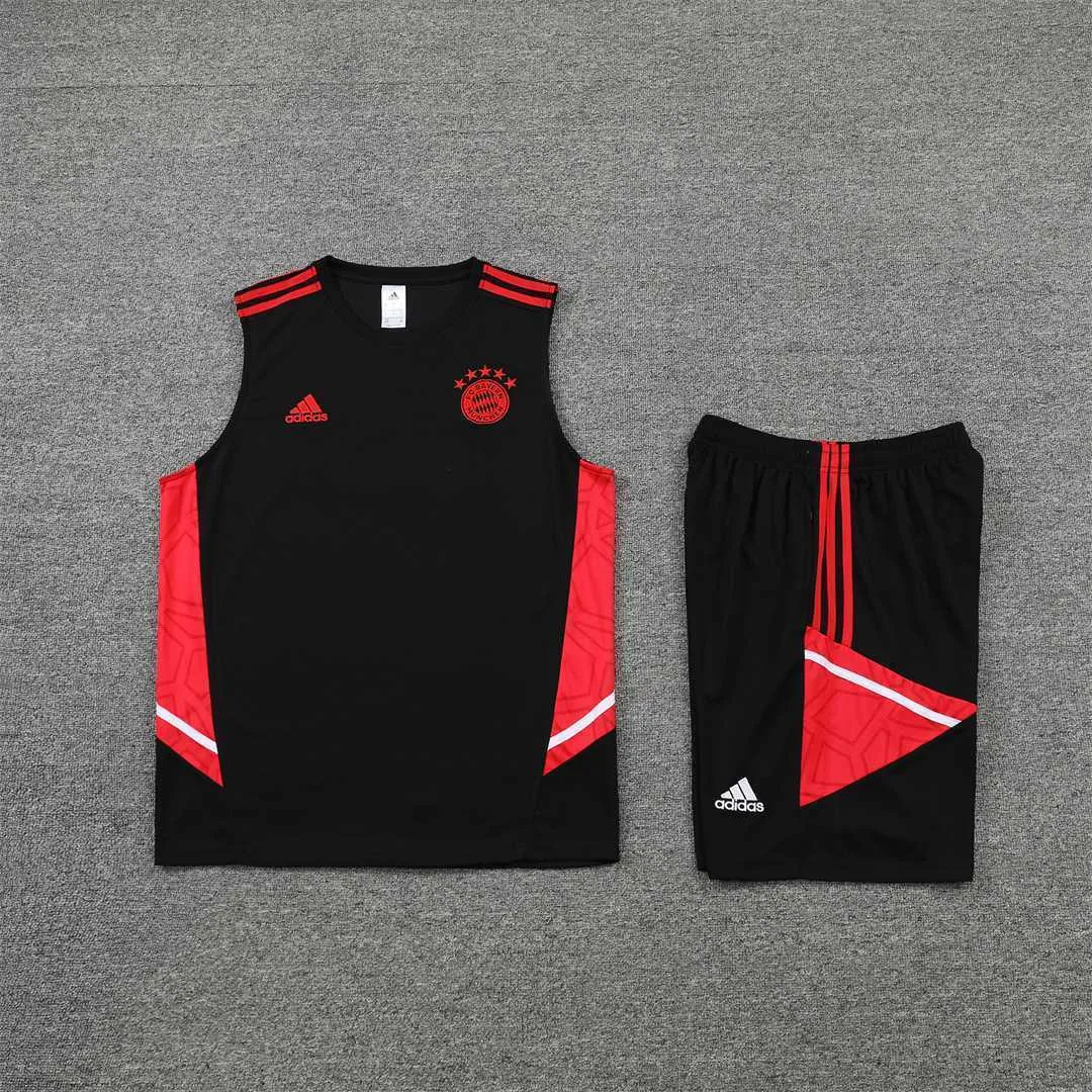 22-23 Bayern vest training suit kit black 13