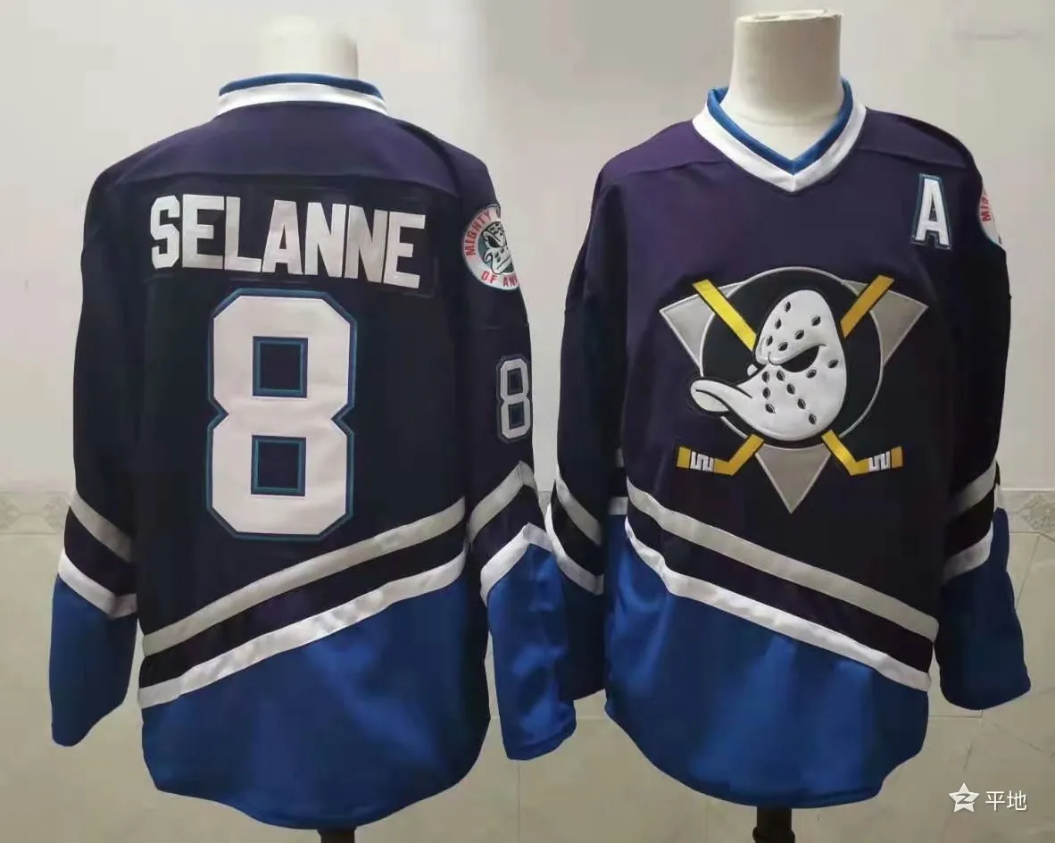 Anaheim Ducks ice hockey jersey M-3XL 阿纳海姆鸭队冰球服 2
