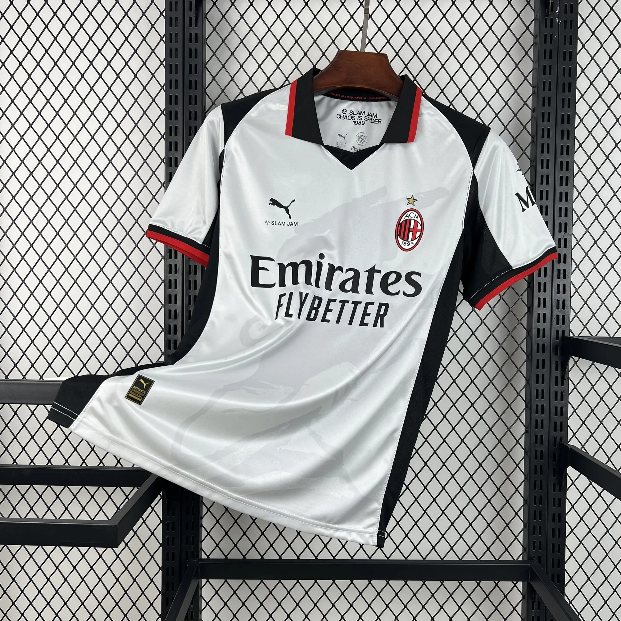 26-27 AC Milan x SLAM JAM Mens Limited Edition Football T-Shirt AAAAJersey Supply Yupoo 10 1