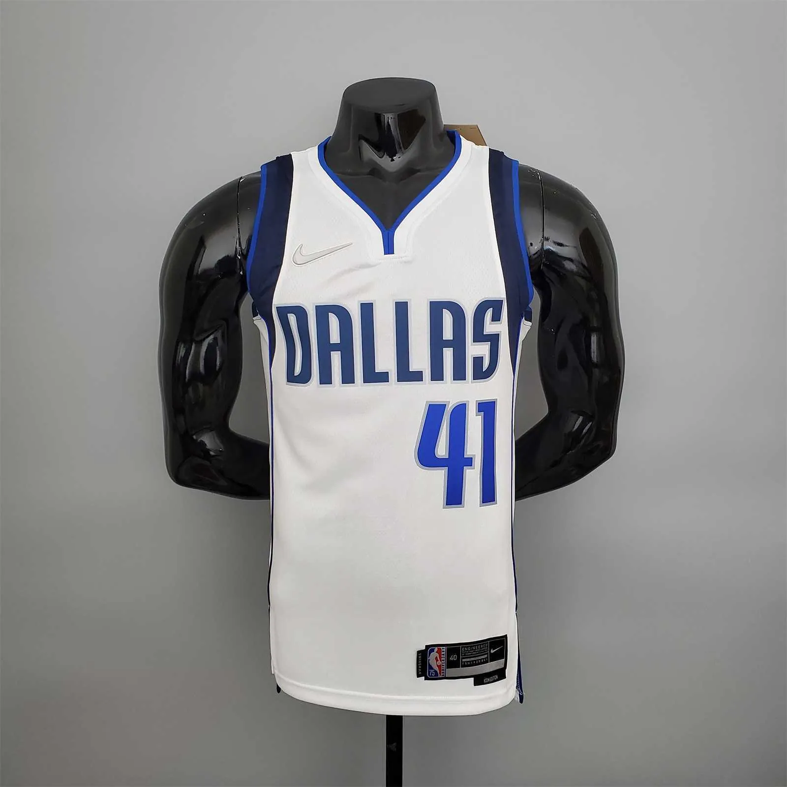 75th Anniversary Nowitzki #41 Lone Ranger White 9