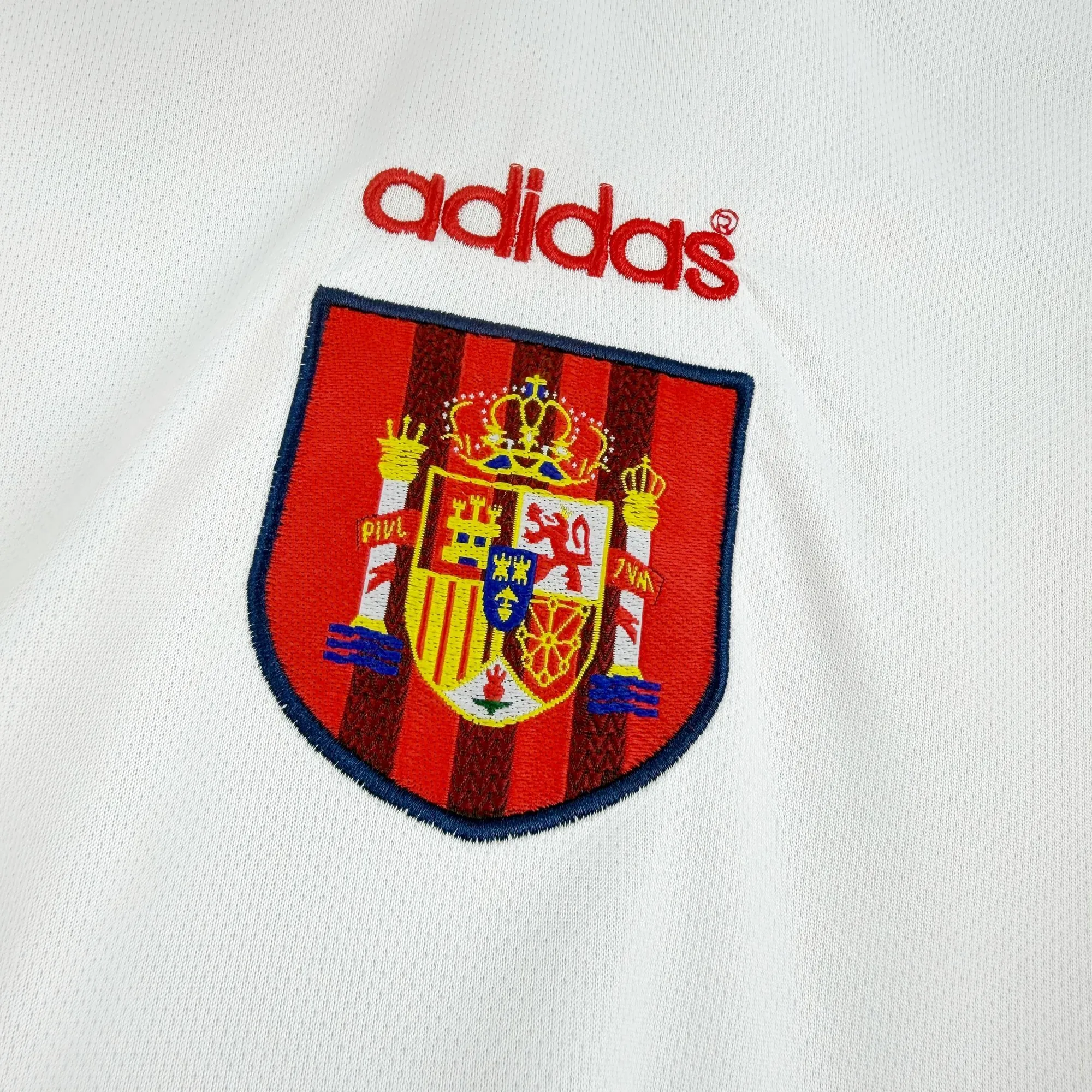 1996 Spain Away Mens Retro Kit Vintage Soccer Long Sleeve T-Shirt AAAAJersey Supplier Yupoo 8 5