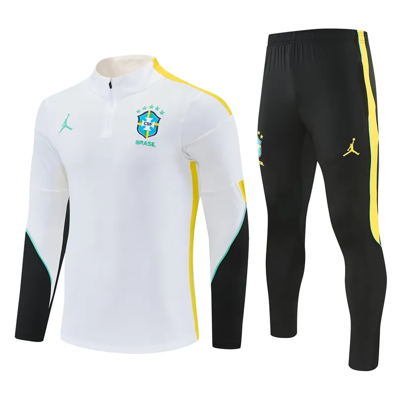 2026 Brazil Mens Kit Football Aldult Training Long Sleeve Tracksuit Yupoo 5 4